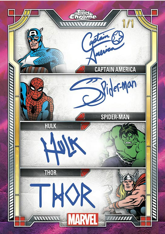 2024 TOPPS CHROME MARVEL SAPPHIRE EDITION