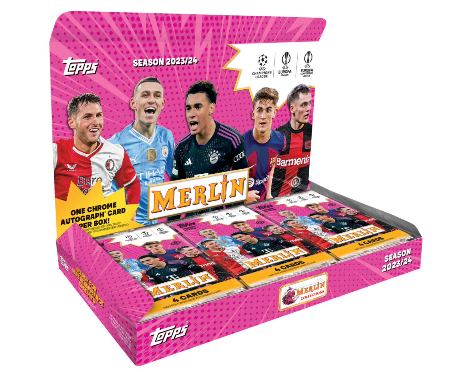 2023-24 TOPPS MERLIN UCC HOBBY BOX